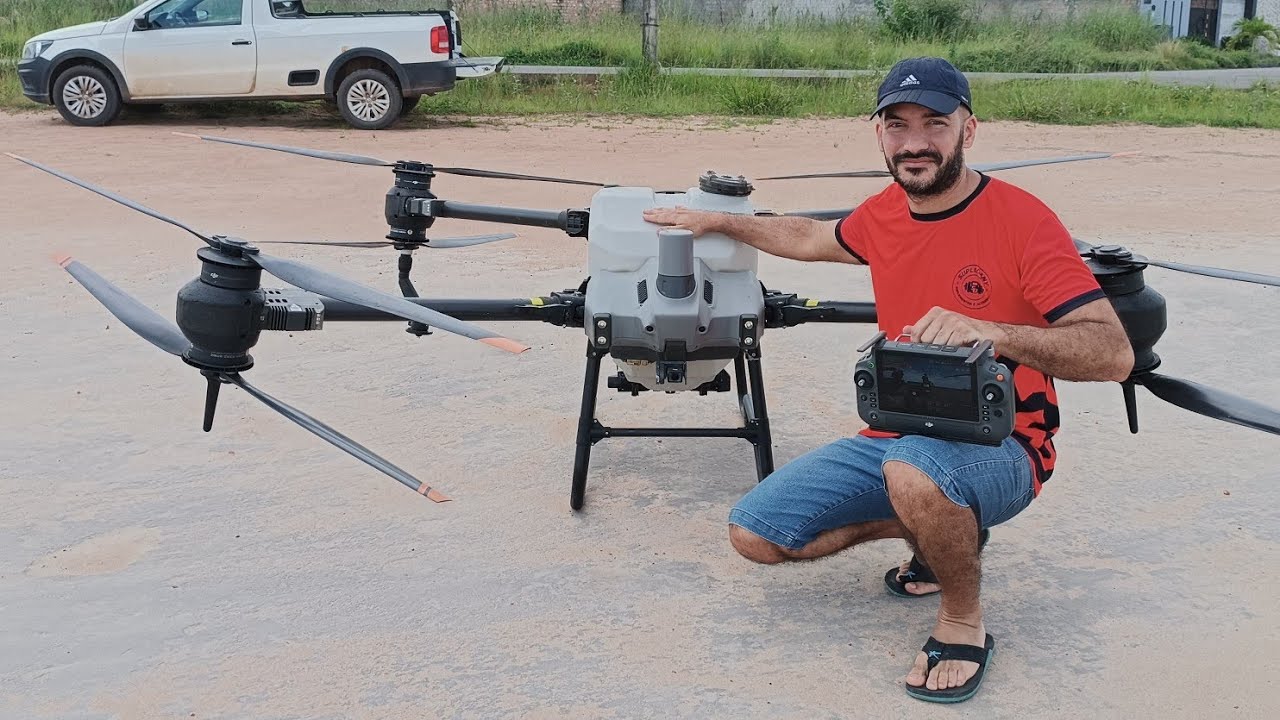 Apresentação e Vôo do Drone DJI AGRAS T40 #droneagrícola #djiagrast40 #T40