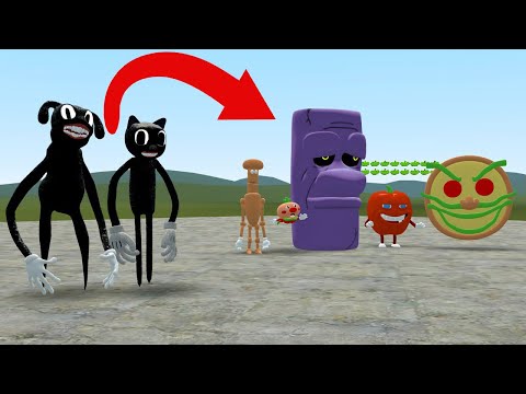 CARTOON DOG AND CAT VS PIZZA TOWER MONSTERS | Garry's Mod