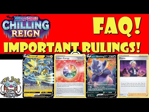 Pokemon TCG Chilling Reign FAQ – Important New Pokemon Rulings!!