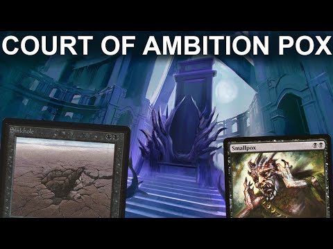 TAKE THEM TO COURT! Legacy Mono-Black Court of Ambition Pox. Sinkhole Land Destruction MTG