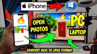 (2023) How To Open iPhone 13, 14 Photos in Windows Laptop/Pc in Hindi | How To Convert HEIC to JPEG