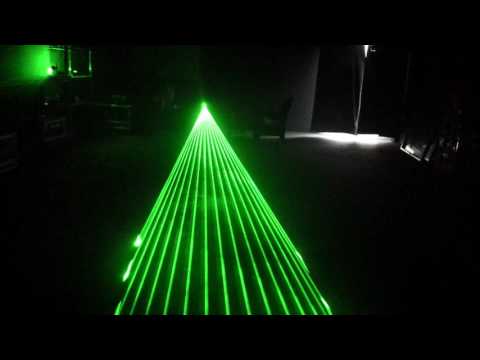 XHR 2w single green disco DJ laser light