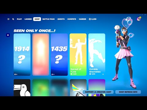 EVERY Item seen only ONCE in Item Shop Fortnite!