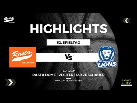 Highlights: RASTA Vechta II - PS Karlsruhe LIONS 75:93 (14.4.24)