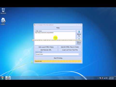 Print Multiple HTML Files Software