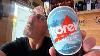 St Austell Brewery Korev Lager 4.8%.660ml bottle. Forgot how great this is . Cheers 