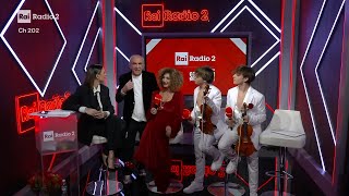 Intervista a Marcella Bella e i Twin Violins (Serata Cover) - Radio 2 a Sanremo
