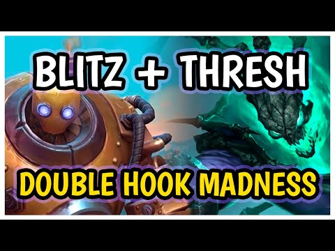 The Best Bot Lane Combo in League? Blitz + Thresh Double Hook MADNESS!