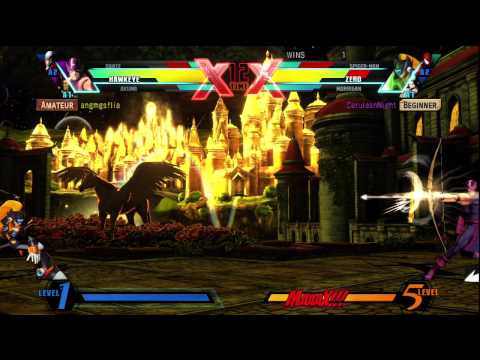 Ultimate Marvel vs Capcom 3 (PS3) -- Non-Ranked Matches 187 - Another Spammer (plus Rage Quit)
