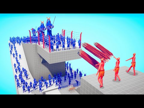 SAMURAI ARMY vs EVERY GOD! Totally Accurate Battle Simulator ( TABS )