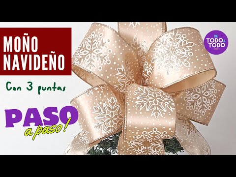 🎄How to make a BOW or BOW with ribbon for the CHRISTMAS TREE? EASY 👉🎄Christmas Bows with ribbon🎅