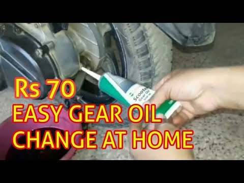 Changing process of gear oil