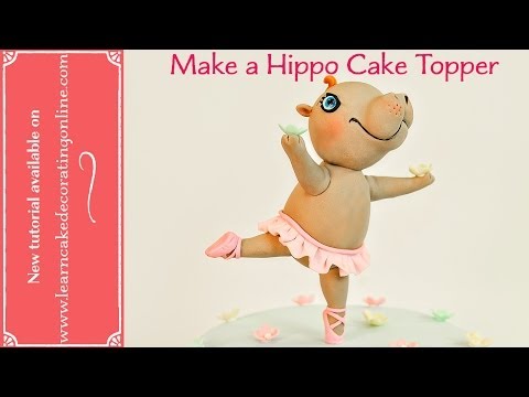 How to make a dancing hippopotamous cake topper