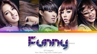 4MINUTE (포미닛) Funny (웃겨) Color Coded Lyrics (Han/Rom/Eng)