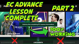HOW TO COMPLETE FC LESSONS ADVANCED UNLOCK DIVISION RIVALS TOURNAMENT PLAY IN EA FC FIFA MOBILE 24