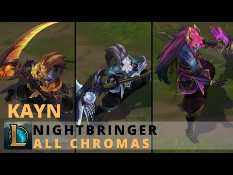 Nightbringer Kayn All Chromas - League of Legends
