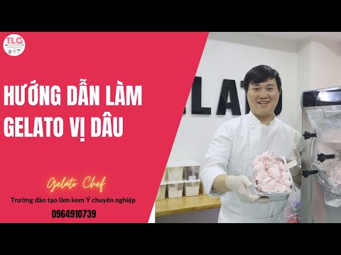 Hướng dẫn làm Gelato vị dâu cực ngon