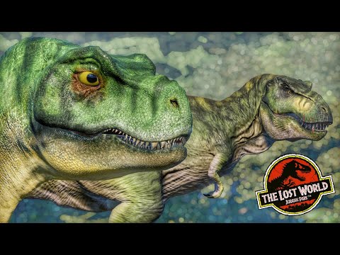 INFANT TYRANNOSAURUS AND TLW BUCK TYRANNOSAURUS REX - JURASSIC WORLD EVOLUTION.
