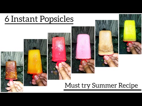 6 Instant Popsicles for summer | Popsicles for Summer | Cool recipes @manjusmasalarecipe1873
