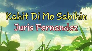 Kahit Di Mo Sabihin - Juris Fernandez lyrics
