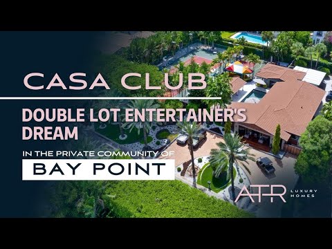 A Tropical Paradise Home For Sale in Bay Point, Miami: 4500 Sabal Palm Rd -Casa Club
