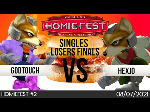 Homiefest #2 - Smash Melee - GodTouch (Fox) vs. Hexjo (Fox) - Losers Finals