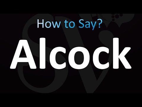 How to Pronounce Alcock