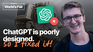 ChatGPT is poorly designed. So I fixed it