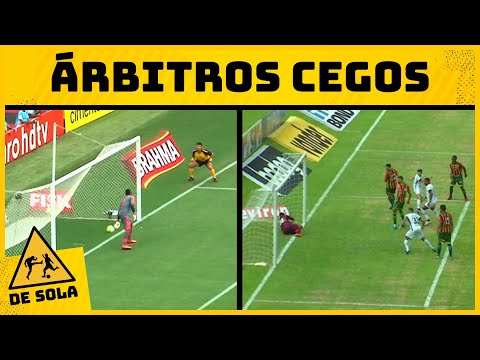 11 ERROS ABSURDOS DA ARBITRAGEM NÃO VALIDANDO GOLS QUE A BOLA ENTROU