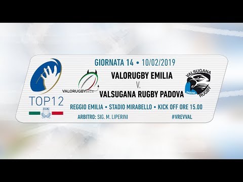 TOP12 2018/19, Giornata 14 - Valorugby Emilia  v Valsugana Rugby Padova