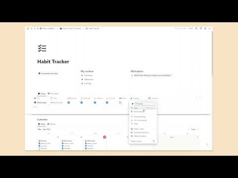 Habit Tracker a Notion Template | Prototion