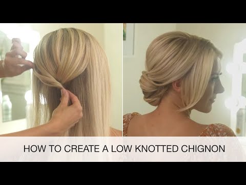 How to Create a Low Knotted Chignon | Hair Styling...