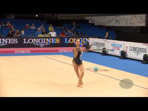 World Championships Stuttgart 2015 | Qualification | Katsiaryna Halkina Hoop