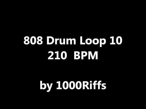 808 Drum Loop # 10 : 210 BPM - Beats Per Minute