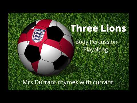Three Lions (It’s coming home) body percussion playalong