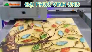MÁY IN SƠN UV CNC WOODMASTER- Sơn Hộp Rượu hộp trà tuyệt đẹp