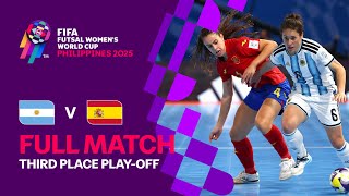 Full Match: Argentina v Spain | FIFA Futsal Women's World Cup Philippines 2025™