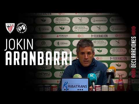 Imagen de portada del video 🎙️Jokin Aranbarri I post CP Cacereño 1-0 Bilbao Athletic l Primera Federación 2025-26 J32