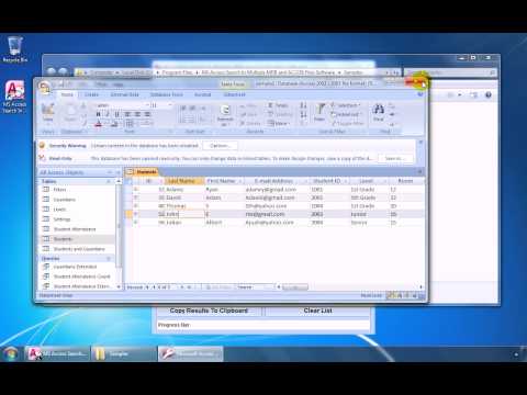 MS Access Search In Multiple MDB and ACCDB Files Software