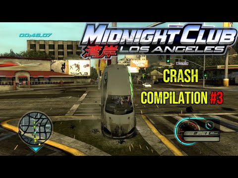 Midnight Club Los Angeles Brutal Crashes and Fails Compilation #3