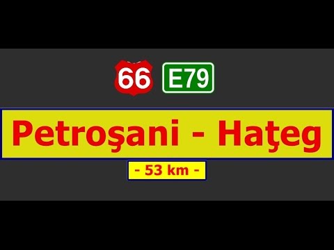 DN 66 (E-79): Petroşani - Haţeg (Aug. 27, 2016)
