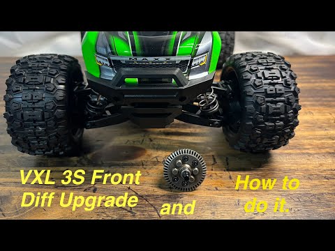 Traxxas Mini Maxx VXL 3s Front Diffs Upgrade