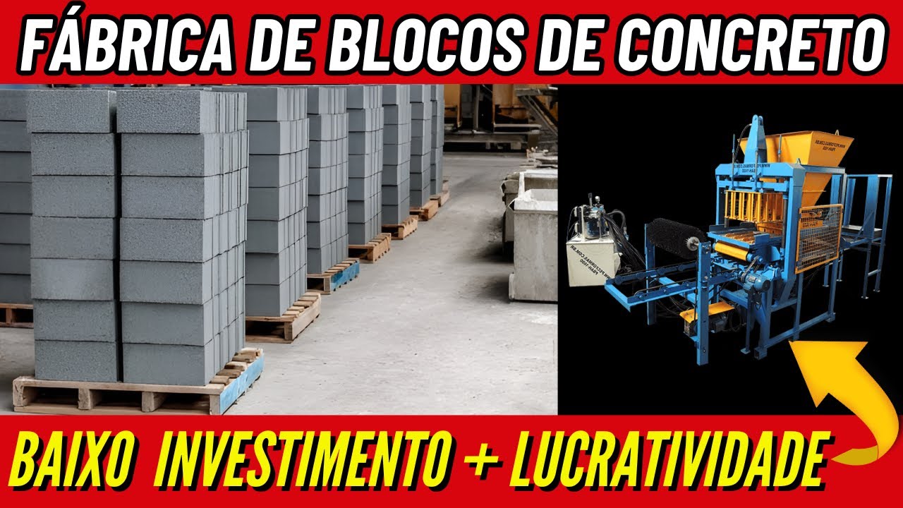 Como Montar uma Fábrica de BLOCOS DE CONCRETO Lucrativa