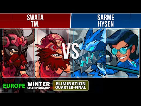 Swata & TM. VS Sarme & Hysen - Losers 1/4 - EU - Brawlhalla Winter Championship 2022