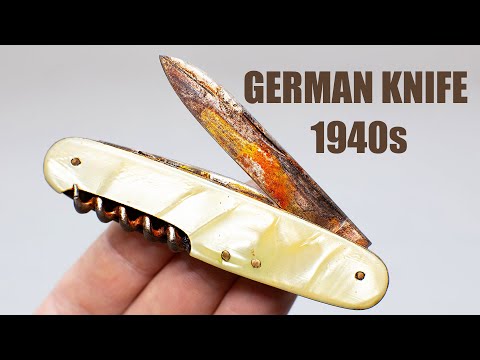 Vintage Rusty Pocket Knife Restoration