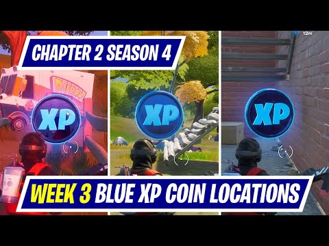 All Week 3 Blue XP Coin Locations in Fortnite Chapter 2 Season 4