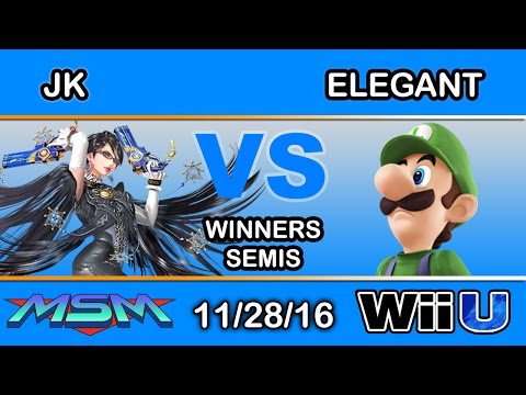 MSM 76 - JK (Bayonetta) Vs. eM | Elegant (Luigi) Winners Semis - Smash Wii U