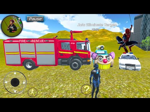 Iron Rope Hero Spiderman - Vegas City Crime Simulator Gameplay @ByteBlitzTV #1