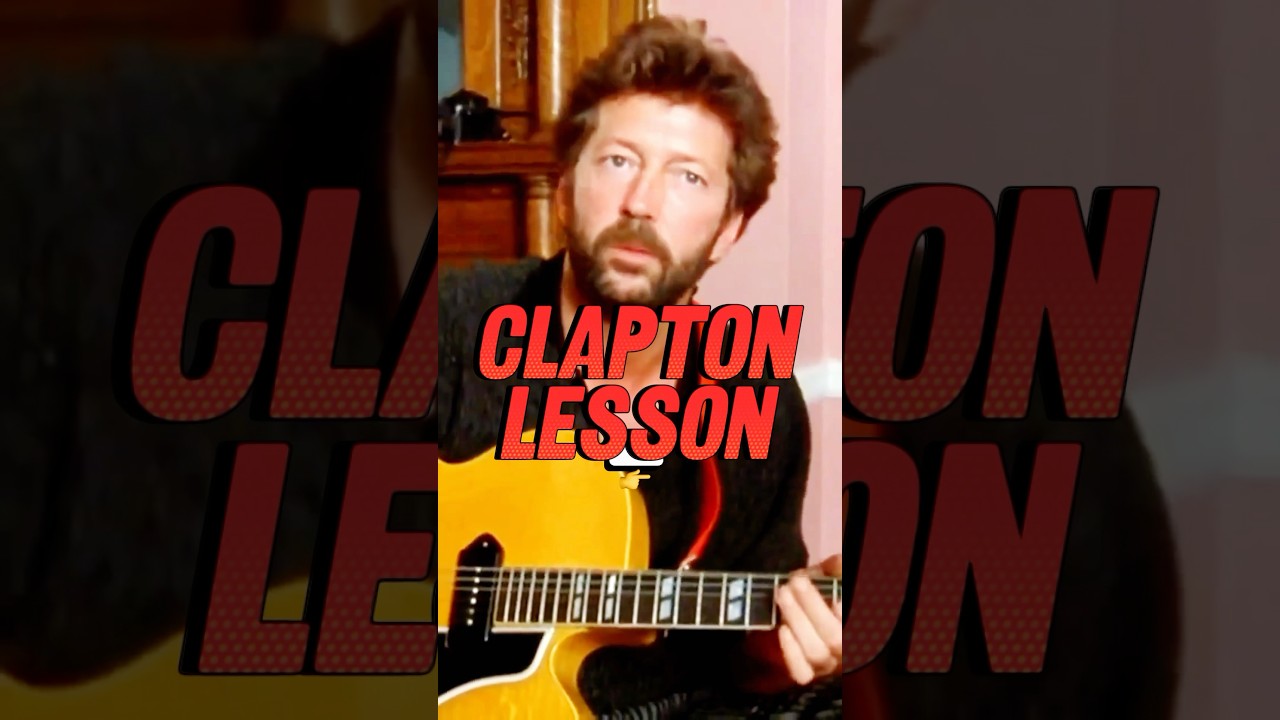 Eric Clapton gives a guitar lesson on playing the BLUES properly 🎸🎸 #ericclapton #blues #guitar