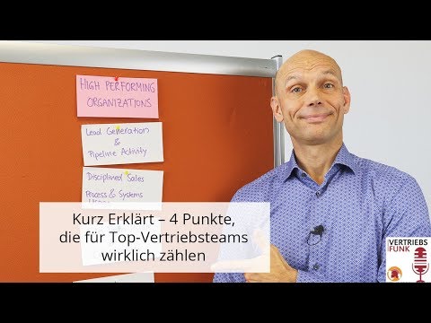 Kurz Erklärt – 4 Punkte, die für Top-Vertriebsteams wirklich zählen | VertriebsFunk Episode 221